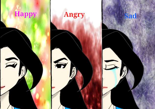 氷柱の表情練習