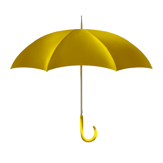 yellow umbrella