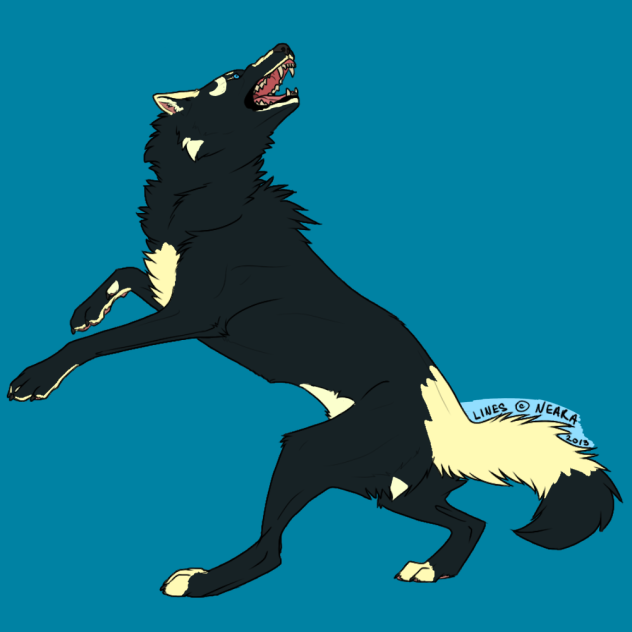 My OC. Wolf in her giant wolf form