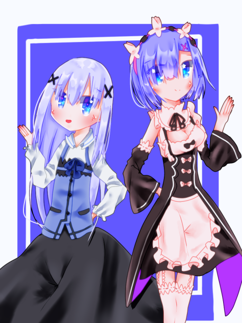 レムりんとチノちゃん‼️