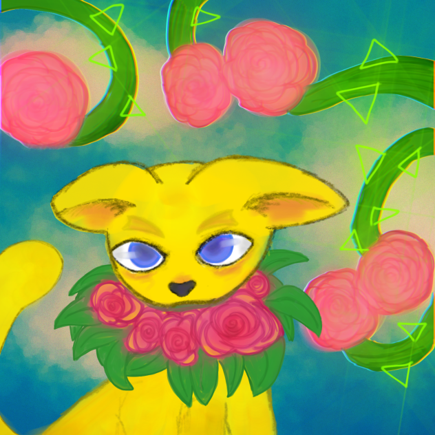 flower cat