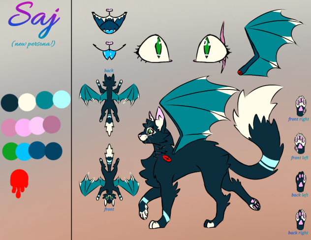 OC ref sheet (new persona)