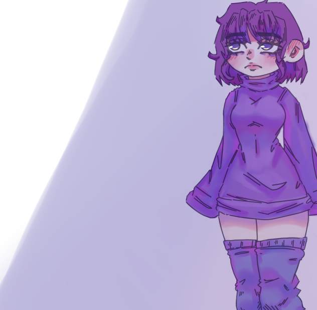 purple girl