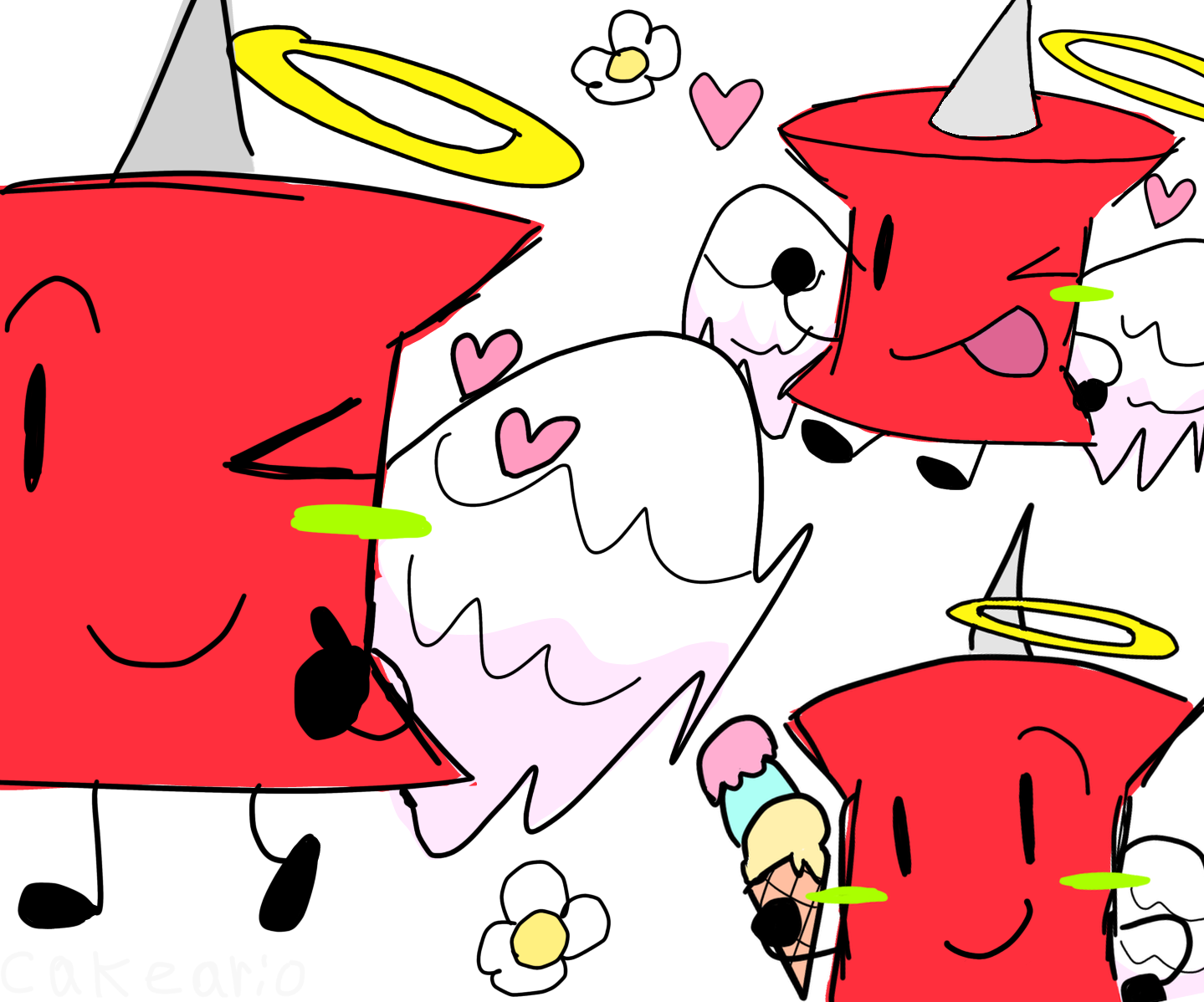 Pin Angel Bfdi Angel Pin, BFDI - ibisPaint