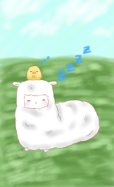 もふもふ。