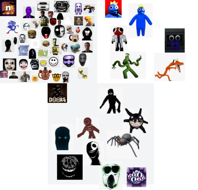 nico's nextbots, doors, rainbow friends