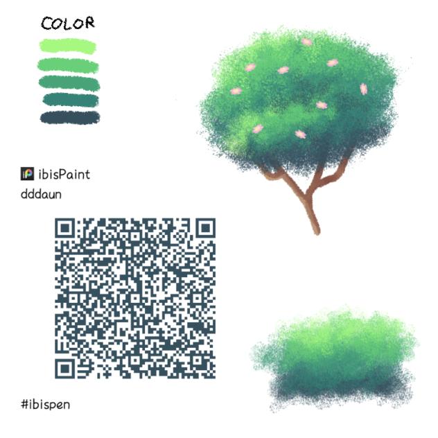 leaf brush - ibisPaint