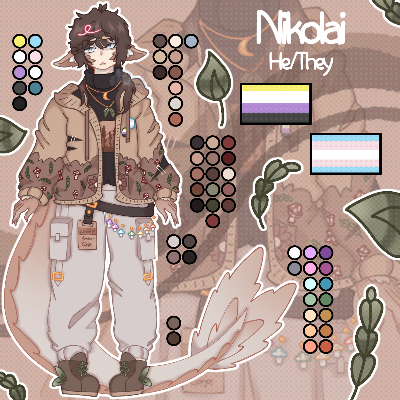Niko ref sheet (persona) - ibisPaint