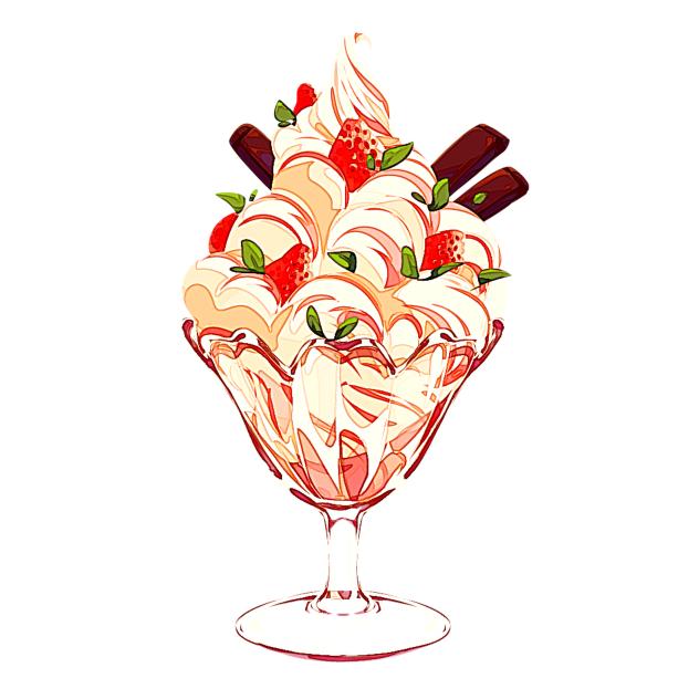 Strawberry vanilla icecream