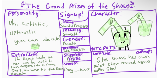 Cs for the grand prizes of the shows!