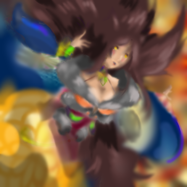 Brown Fox with blur