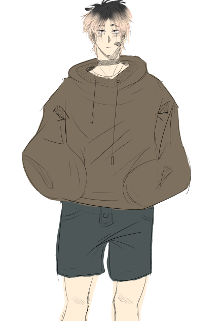 Sketch of my new oc TJ