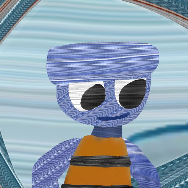 Finn drawing with Finn brush