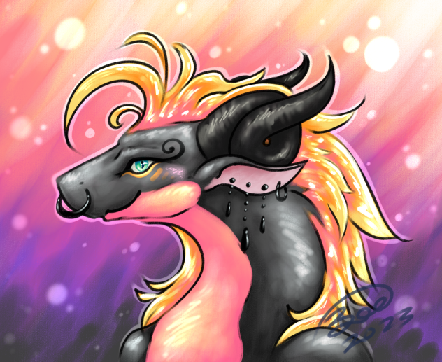 Orange & Pink dragon