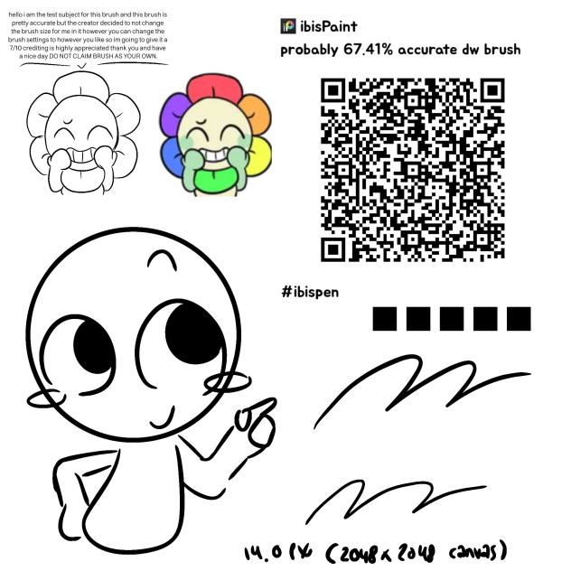 67% accurate dandys world brush - ibisPaint