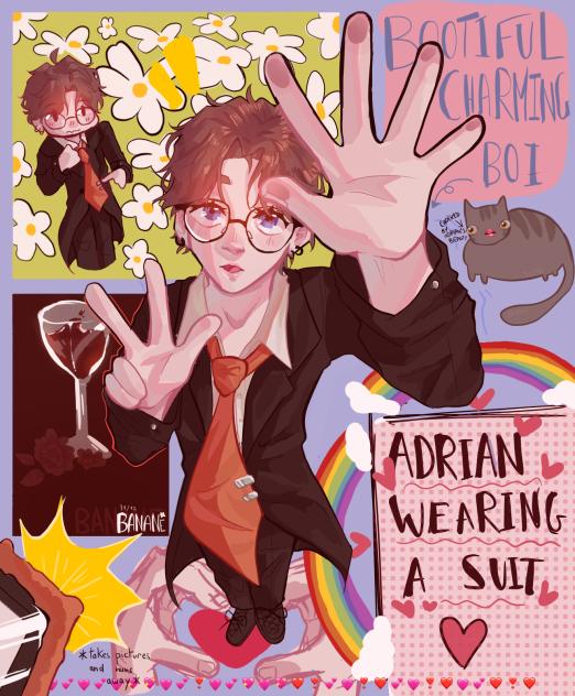 ADRIAN + SUIT = 🩷🩷❤️❤️❤️❤️❤️❤️💖🐬🐬🌈🌈🌈🌈🌈🌈
