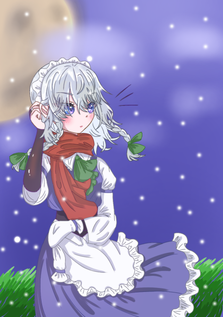 『あら、雪だわ』