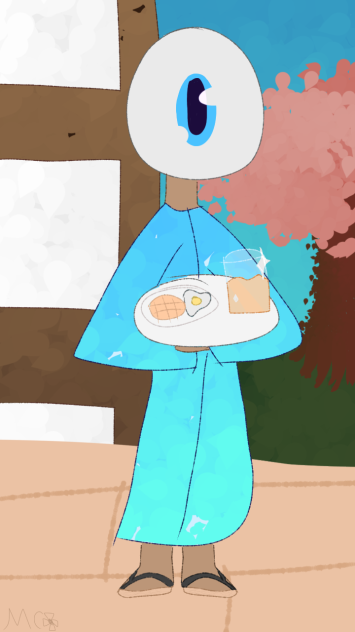 my oc giving you food