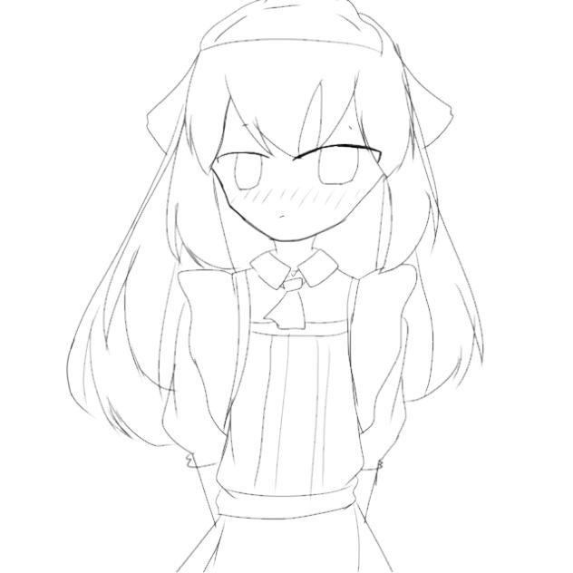 ルナちゃんのメイド服ファンサ
