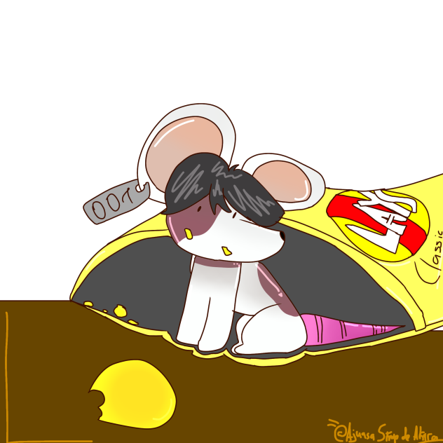 Nezu eats chips 🙀🐁