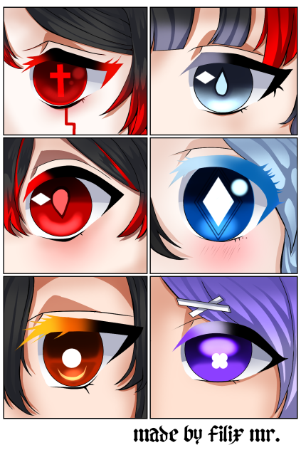 demon slayer style oc eyes pasterns