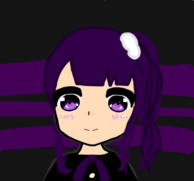 Purple high school girl