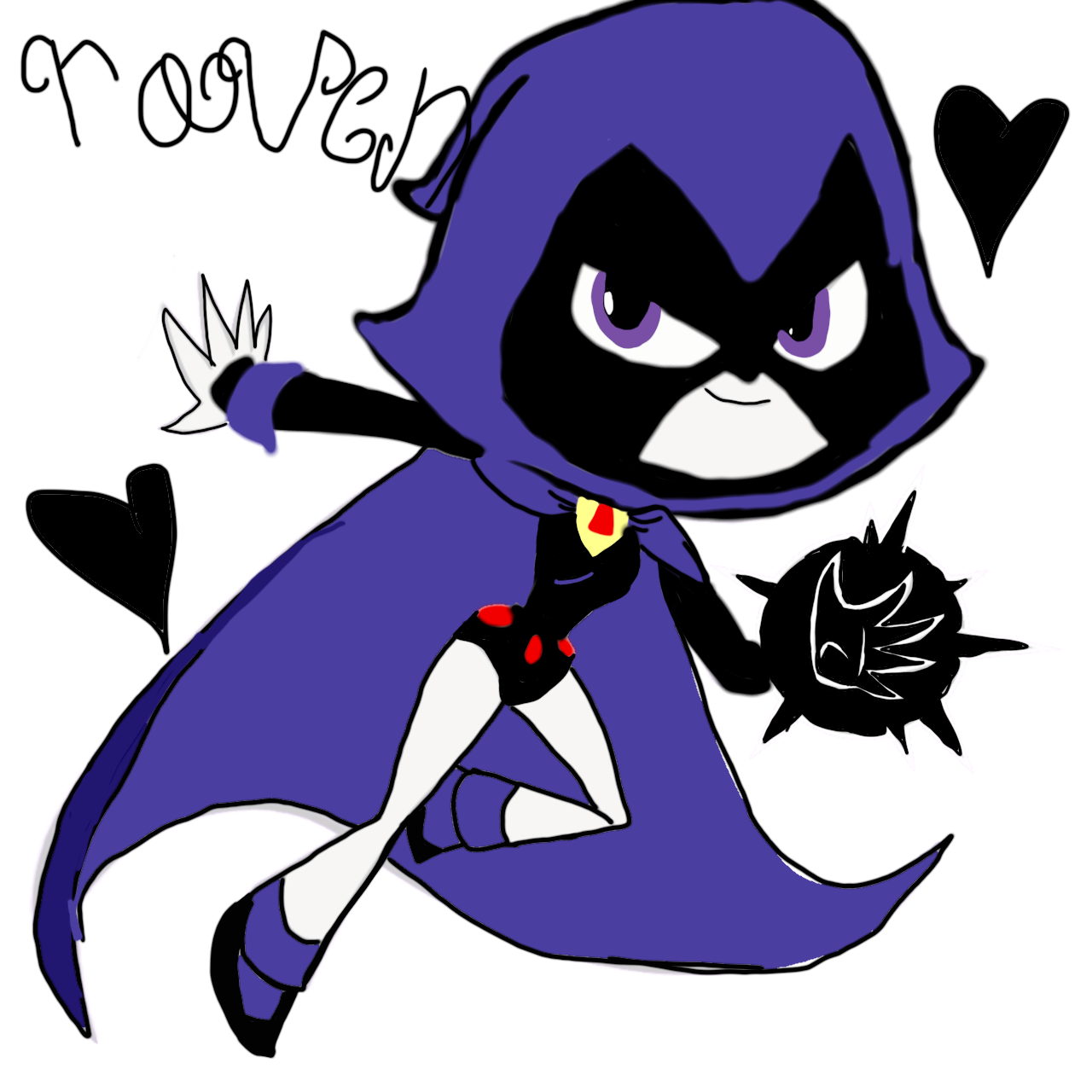 raven titans Raven from teen titans - ibisPaint
