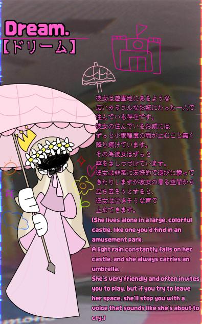 ドリームコアみてぇな感じのoc((((