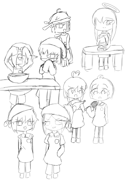 human imposterでチョコケーキ作り