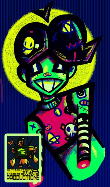 silly zombie gal