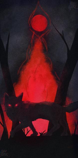 Wolf wallpaper thing