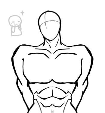 tied man sketch