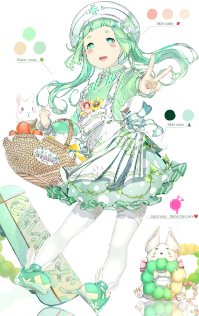 試し描きッ💚💚