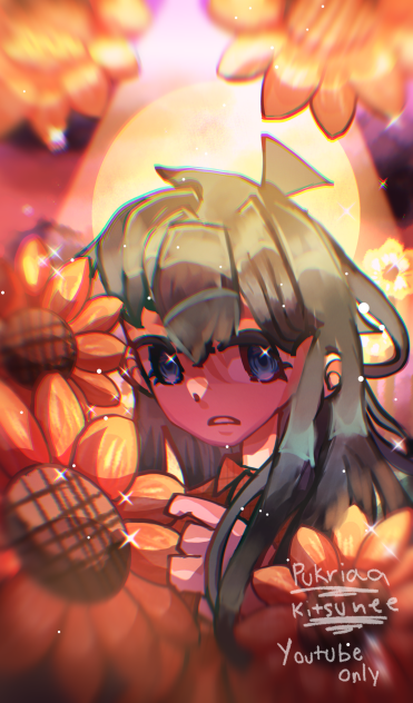 In the flower fields