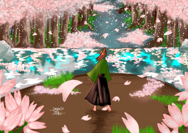 今年の桜イラスト