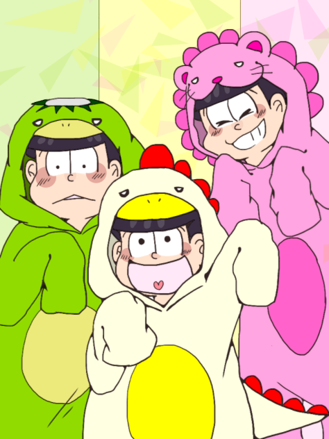 線画 パジャ松 チョロ松 十四松 トド松 おそ松さん塗ってみた Ibispaint