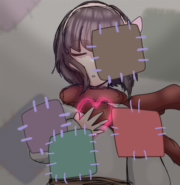 かけたところをぬって