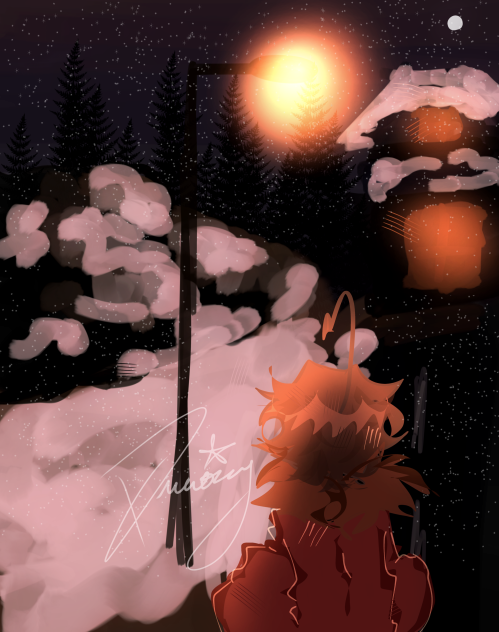 A late night - ibisPaint