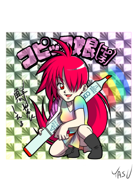 コピック娘(コピ子)シール