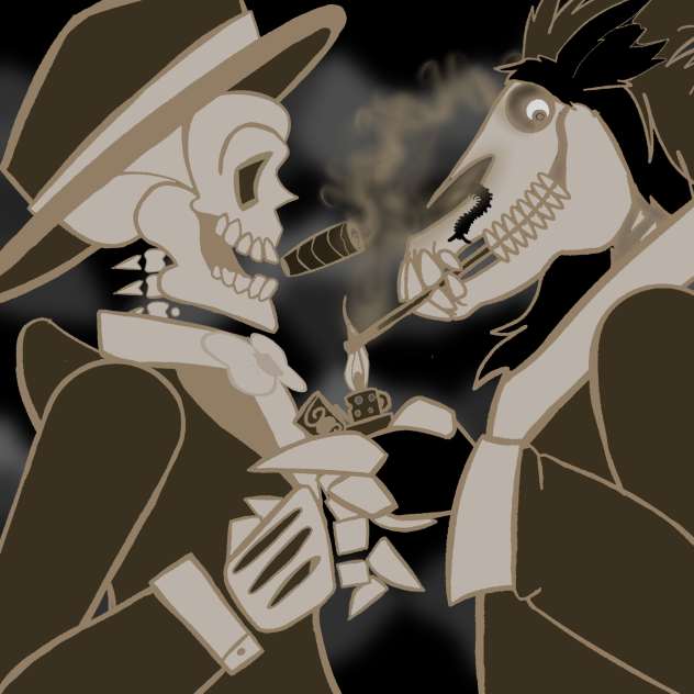 Smoking with a Dead beat Horse - ibisPaint