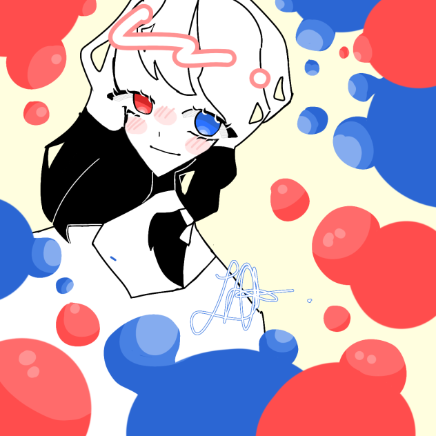 Red and Blue - ibisPaint