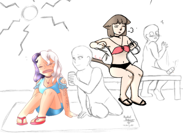 Beach day collab