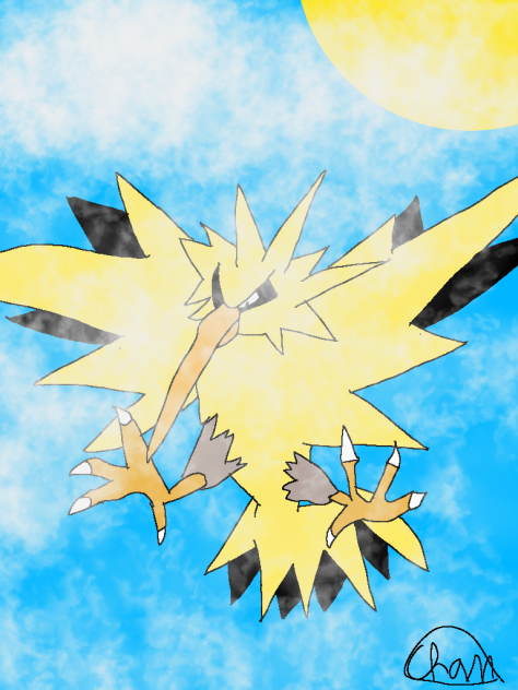 Zapdos in the sky