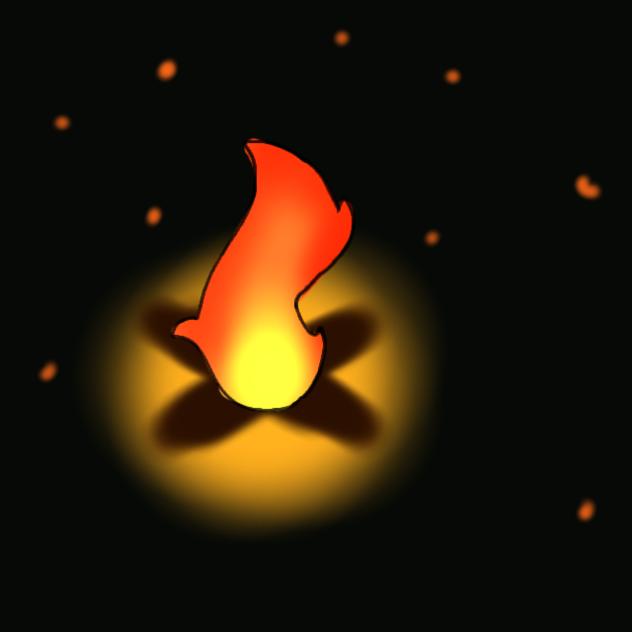 Simple fire animation - ibisPaint
