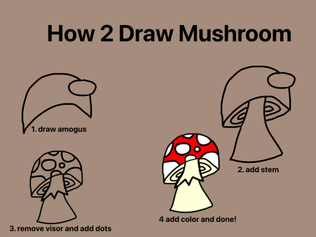 how 2 draw mushroom