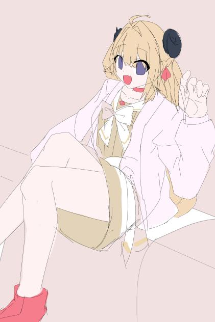 角巻わためのカラーラフ！！！　Tsunomaki Watame