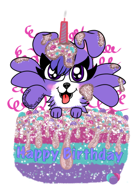 Bubblegum Unicorn Happy Birthday Cake -
