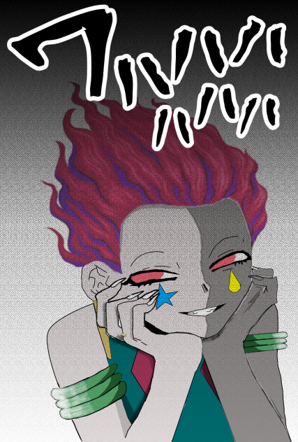 Hisoka laughing to Gon