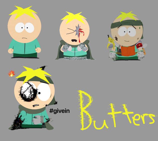 Pibby semi corrupted Butters