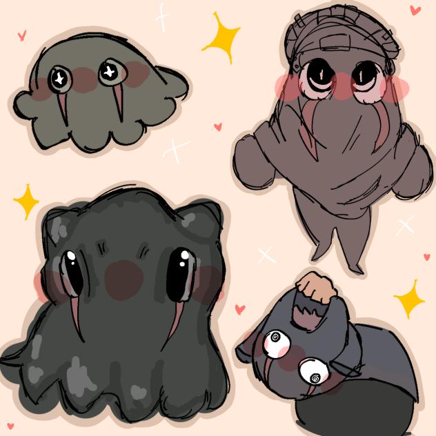 4 different König doodles